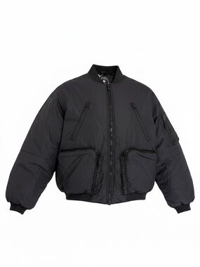 Save The Duck Usher BomberJacket Black Medium NWT OversizedEco Puffer Streetwear